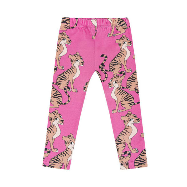Roze legging met tijger print voor meiden van Dear Sophie.