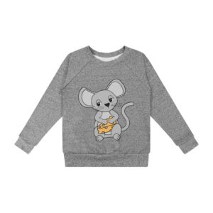 Grijze trui met muizen print voor jongens en meisjes van Dear Sophie.